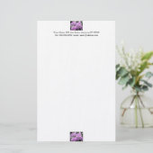 Lavender Flowers Stationery Briefpapier (Stehend Vorderseite)
