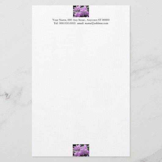 Lavender Flowers Stationery Briefpapier (Vorderseite)