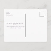 Lavender Foto Arch Wedding Save the Date Postkarte (Rückseite)