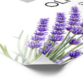 Lavender Foto Begräbniszeichen (Ecke)