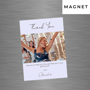 Lavender Foto danke Magnetkarte