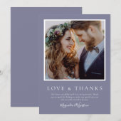 Lavender Foto Liebe & Danke Hochzeit (Vorne/Hinten)