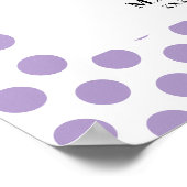 Lavender Foto Polka Dots Graduation Party Poster (Ecke)