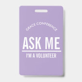 Lavender Fragte mir, ich bin ein Freiwilliger-id-A Ausweis (Front)