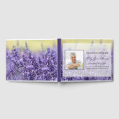 Lavender Funeral Guest Book | In Love Memory Gästebuch (Voll)