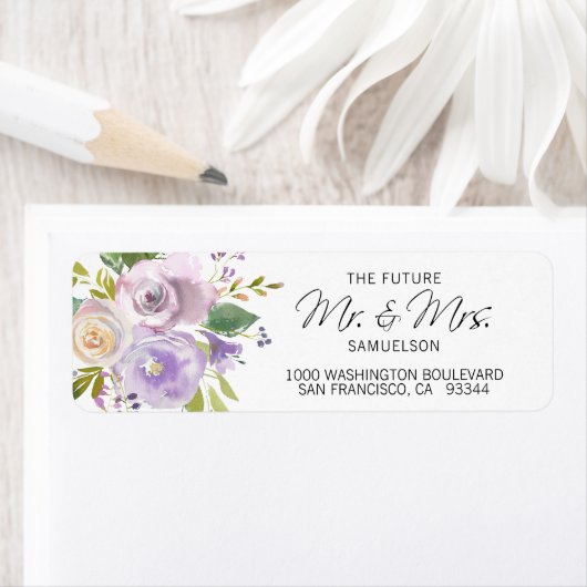 LAVENDER Future Mr. & Mrs. Wedding Rücksendeadress (Insitu)