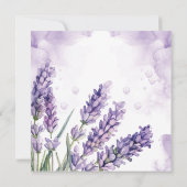 Lavender Garden Wedding Custom Mitteilungskarte (Rückseite)