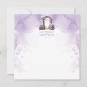 Lavender Garden Wedding Custom Mitteilungskarte (Vorderseite)