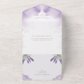 Lavender Garden Wedding mit UAwg All In One Einladung (Außenbereich)