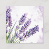 Lavender Garden Wedding QR Code UAwg Begleitkarte (Rückseite)