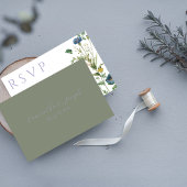 Lavender Garden Wedding RSVP Card