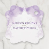 Lavender Garden Wedding Vielen Dank Geschenkanhänger (Rückseite)