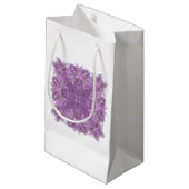 Lavender Geometric Gift Bag Kleine Geschenktüte (Vorderseite Schrägansicht)