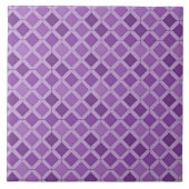 Lavender Geometric Pattern Fliese (Vorderseite)