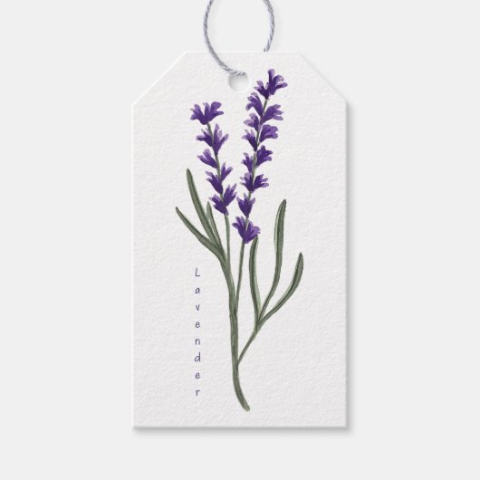 Lavender-Geschenk-Tag Geschenkanhänger (Vorderseite)