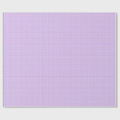 Lavender Gingham Geschenkpapier (Flach)