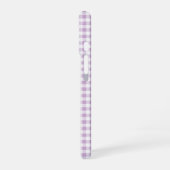Lavender Gingham Phone Case iPhone 16 Hülle (Linke Seite)