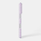 Lavender Gingham Phone Case iPhone 16 Hülle (Rechte Seite)