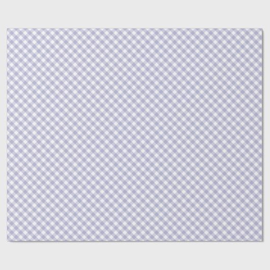 Lavender Gingham. Schleifpapier Geschenkpapier (Flach)