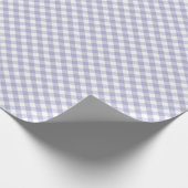 Lavender Gingham. Schleifpapier Geschenkpapier (Ecke)