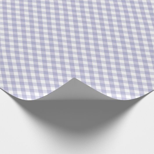 Lavender Gingham. Schleifpapier Geschenkpapier (Ecke)