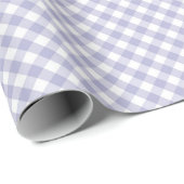 Lavender Gingham. Schleifpapier Geschenkpapier (Rolleneckpunkt)