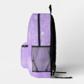 Lavender Glitzer Bedruckter Rucksack (Rechts)