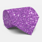 Lavender Glitzer Funkelnd Neck Tie Krawatte (Gerollt)
