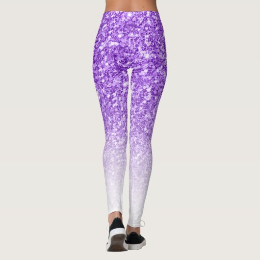 Lavender Glitzer Leggings (Rückseite)