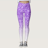 Lavender Glitzer Leggings (Vorderseite)