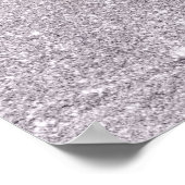 Lavender Glitzer ombre Foto Sweet 16 willkommen Poster (Ecke)