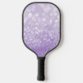 Lavender Glitzer Pickleball Schläger (Rückseite)