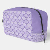 LAVENDER GLITZER SIEHT MERMAID SCALE PATTERS AN WASCHBEUTEL (Rechte Ecke)