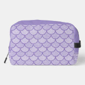 LAVENDER GLITZER SIEHT MERMAID SCALE PATTERS AN WASCHBEUTEL (Rückseite)