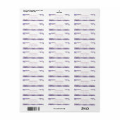 Lavender Gold Agate Return Address Labels (Vorne)