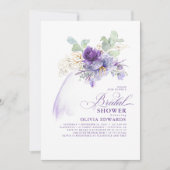 Lavender & Gold Elegante Modernes Boho Brautparty Einladung (Vorderseite)