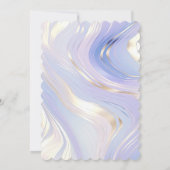 Lavender Gold Glam Brautparty Einladung (Rückseite)