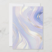 Lavender Gold Glam Wedding Einladung (Rückseite)