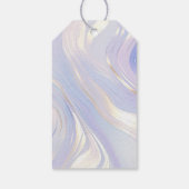 Lavender Gold Glam Wedding Geschenkanhänger (Rückseite)