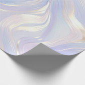 Lavender Gold Glam Wedding Geschenkpapier (Ecke)