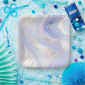 Lavender Gold Glam Wedding Pappteller (Party)