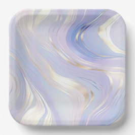 Lavender Gold Glam Wedding Pappteller