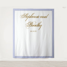 Lavender Gold Minimalistische Elegante Hochzeitsku Wandteppich