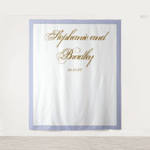 Lavender Gold Minimalistische Elegante Hochzeitsku Wandteppich