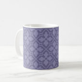 Lavender Gothic Revival Quatrefolie Tasse (Vorderseite Links)