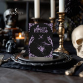 Lavender Gothic Witchy Halloween Flat Invitation Einladung