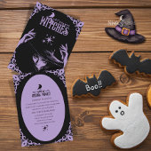 Lavender Gothic Witchy Halloween Flat Invitation Einladung