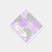 Lavender Gray Dahlia mums / Ihre eigene Formulieru Serviette (Ecke)