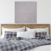 Lavender Gray Embossed Leaf Vines Leinwanddruck (Insitu (Schlafzimmer))