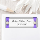 Lavender & Gray Pearl Ribbon Wedding (Insitu)